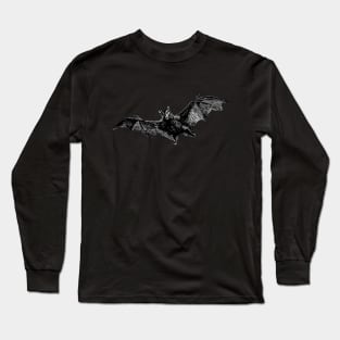 Vintage Bat Sketch Long Sleeve T-Shirt